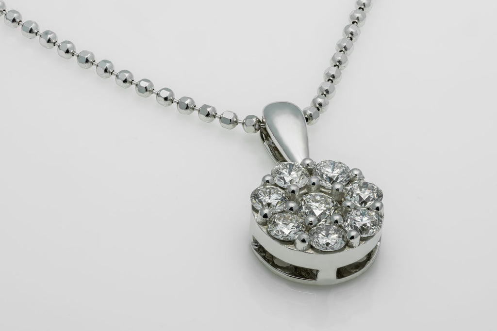 Halo Diamond Necklace - Babe Carat preview product image 3
