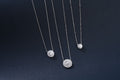 Halo Diamond Necklace - Babe Carat preview product image 1