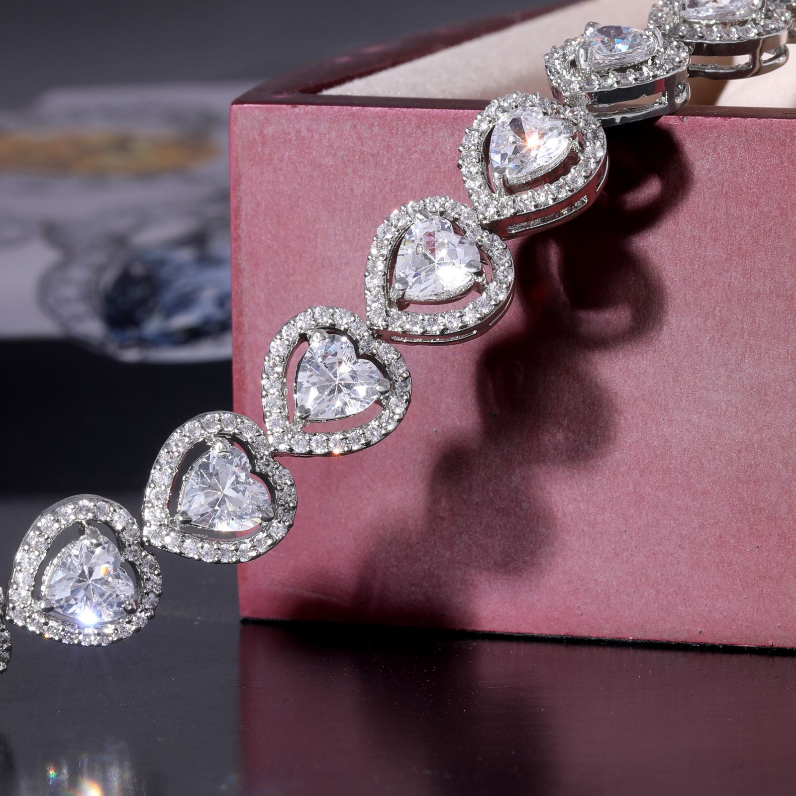 Minimal Diamond Chain Bracelet - Babe Carat preview product image 2